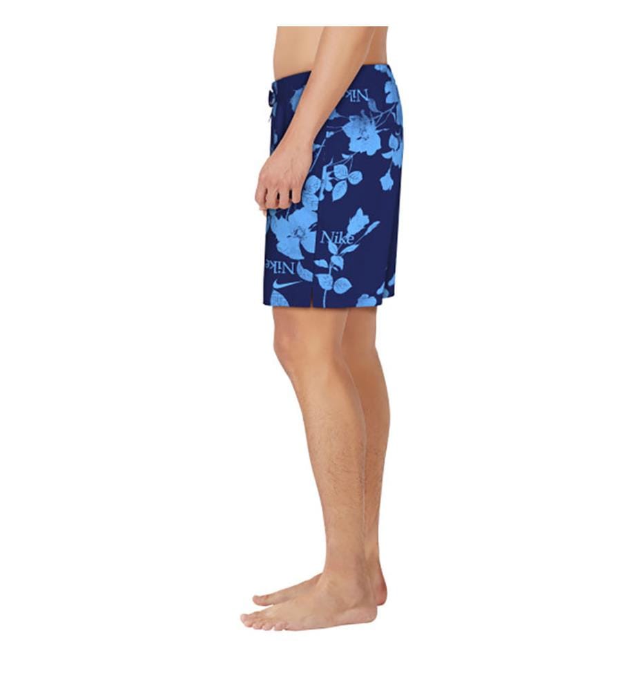 Pantaloncini da volley 7" finemente floreali - Navy