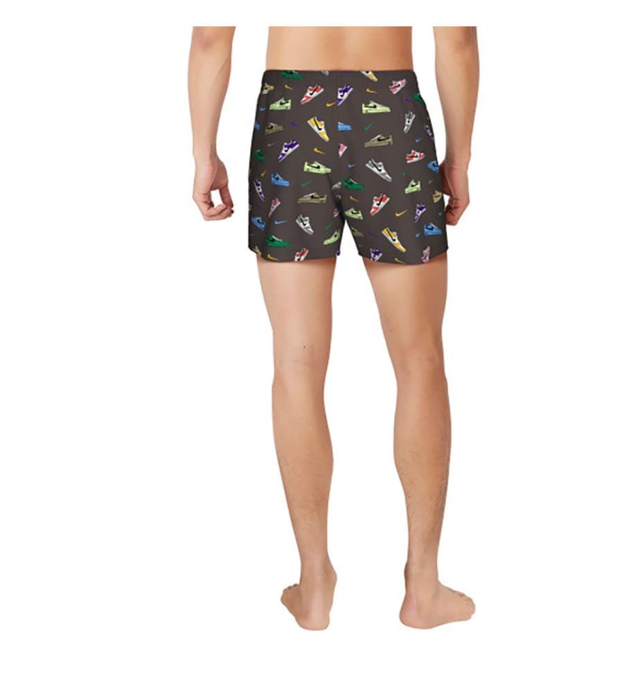 Pantaloncini da volley 5" con stampa multipla - Marrone