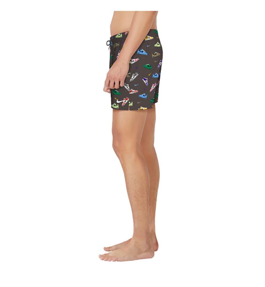 Pantaloncini da volley 5" con stampa multipla - Marrone