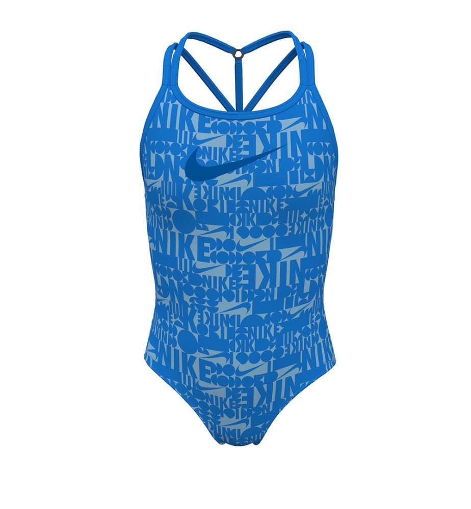 Retro Flow T-Crossback einteiliger Badeanzug - Photo Blue