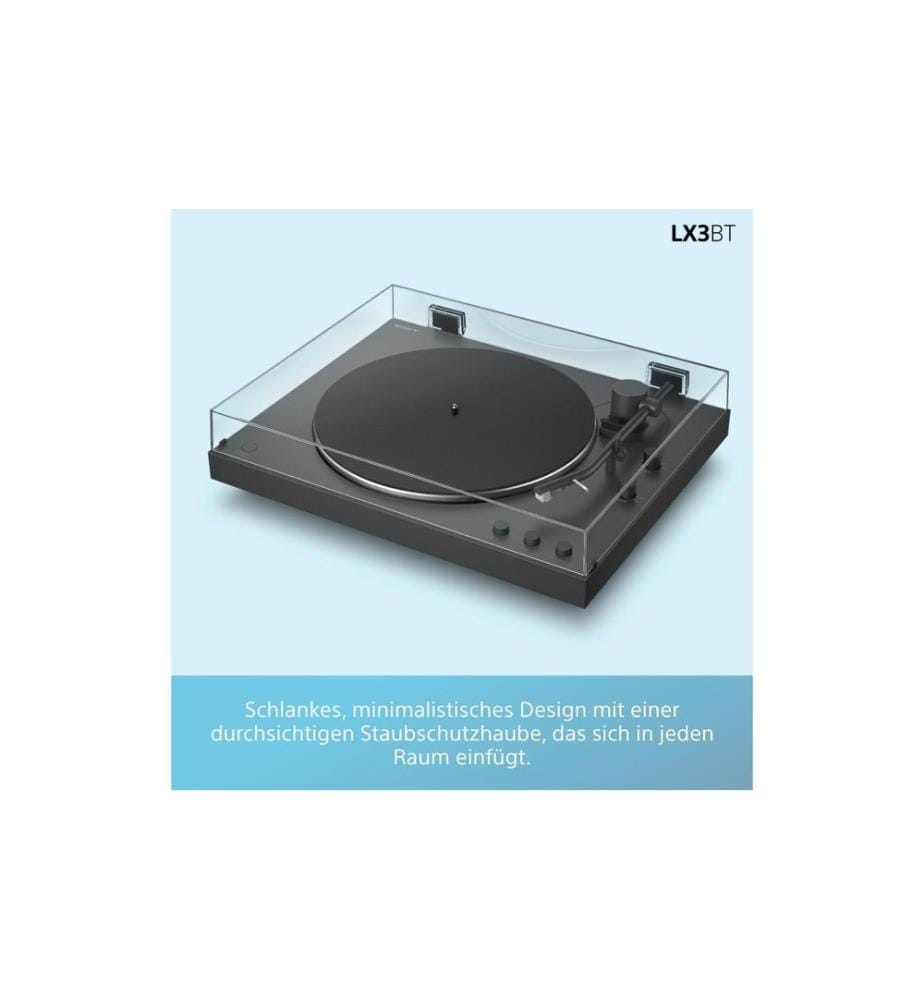 Sony Plattenspieler mit Bluetooth PS-LX3BT Schwarz