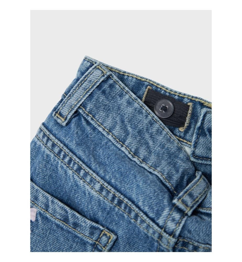 Jeans - Medium Blue Denim Bows
