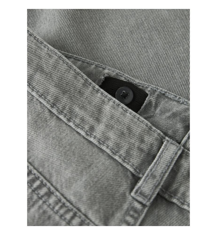 Jeans Wide Leg Fit - Gris clair-Denim