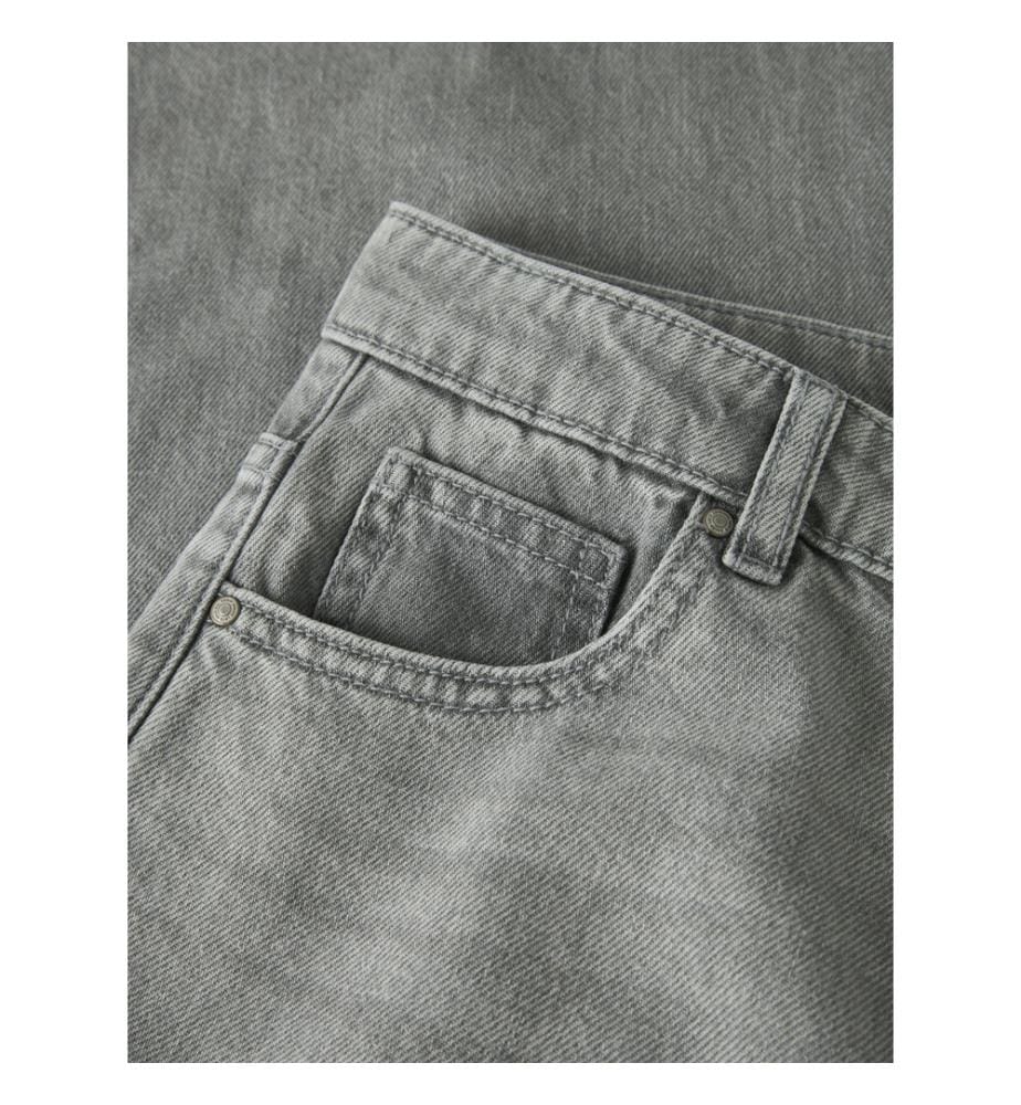 Jeans Wide Leg Fit - Gris clair-Denim