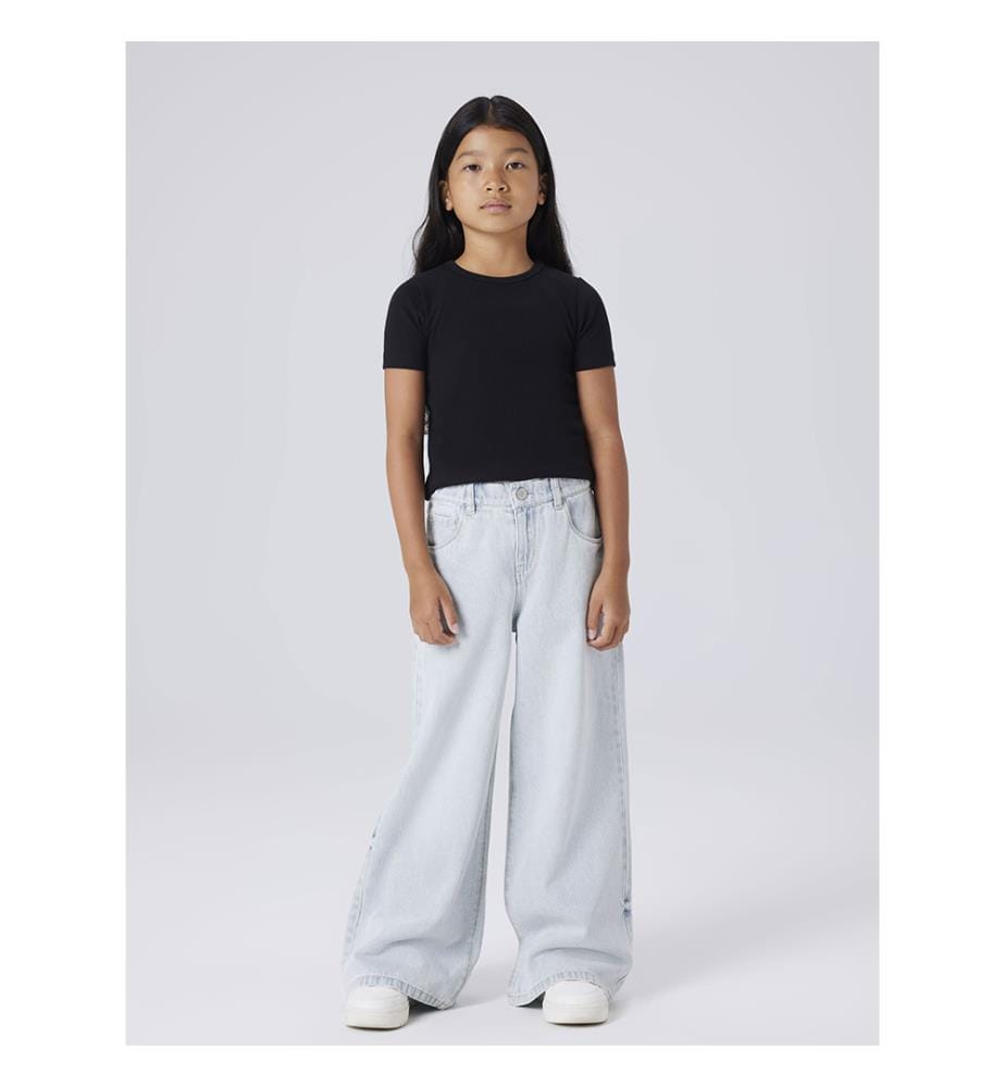 Jeans - Hellblauer, verwaschener Denim