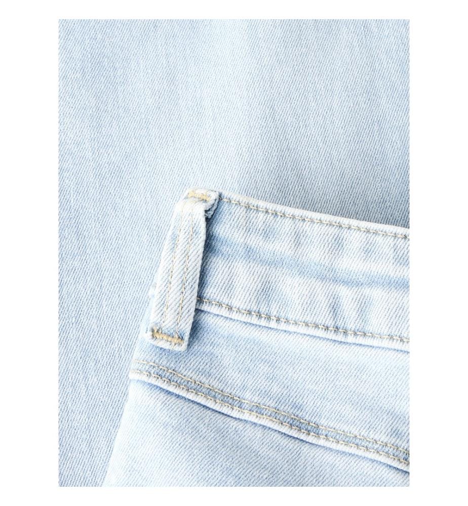 Jeans coupe Extra Large - Bleu clair-Denim