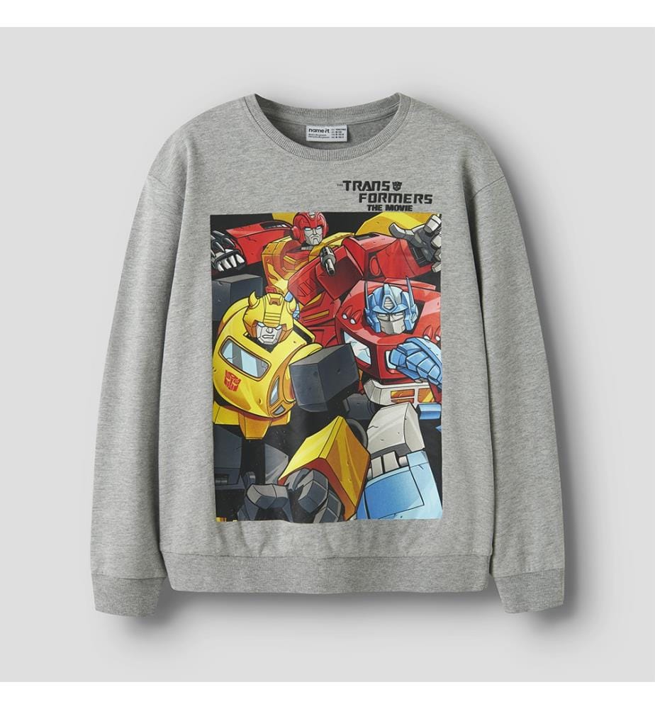 Sweatshirt – Grau meliert