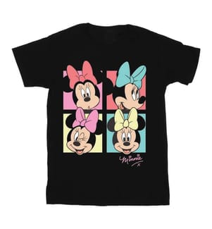 Disney - T-shirt motifs Minnie Mouse et noeud - Fille