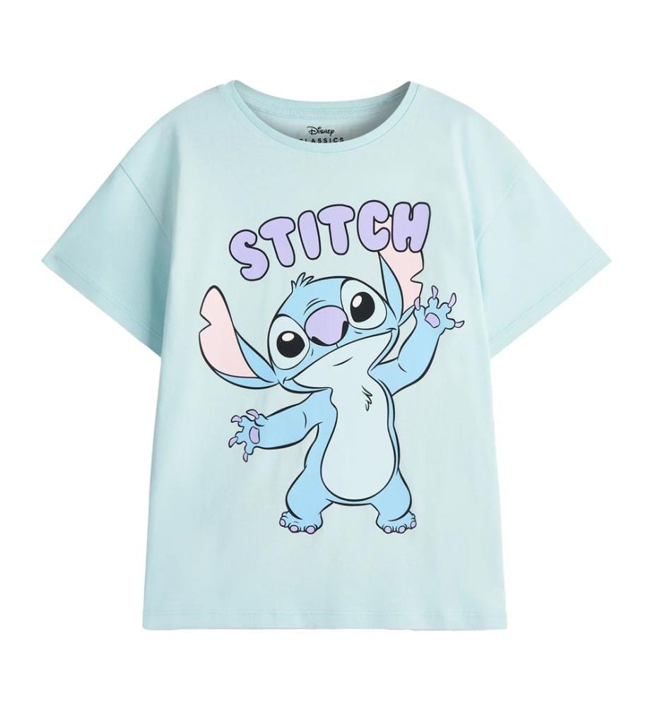 Lilo & Stitch Maglietta Punto e Angelo Maniche Corte Ragazze Misura Confezione 2