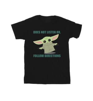Star Wars - T-shirt THE MANDALORIAN DOES NOT LISTEN - Fille