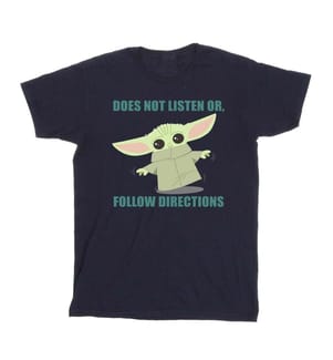 Star Wars - T-shirt THE MANDALORIAN DOES NOT LISTEN - Fille