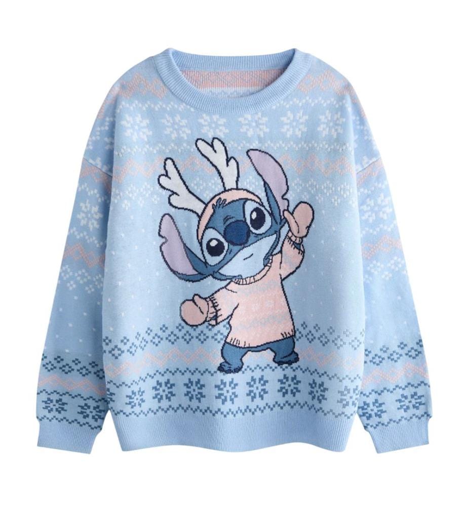 Lilo & Stitch - Pull Noël motif Stitch - Fille