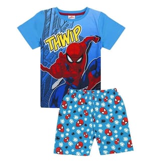 Spider-Man Thwamm Completo Pigiama Corto Comic Ragazzi