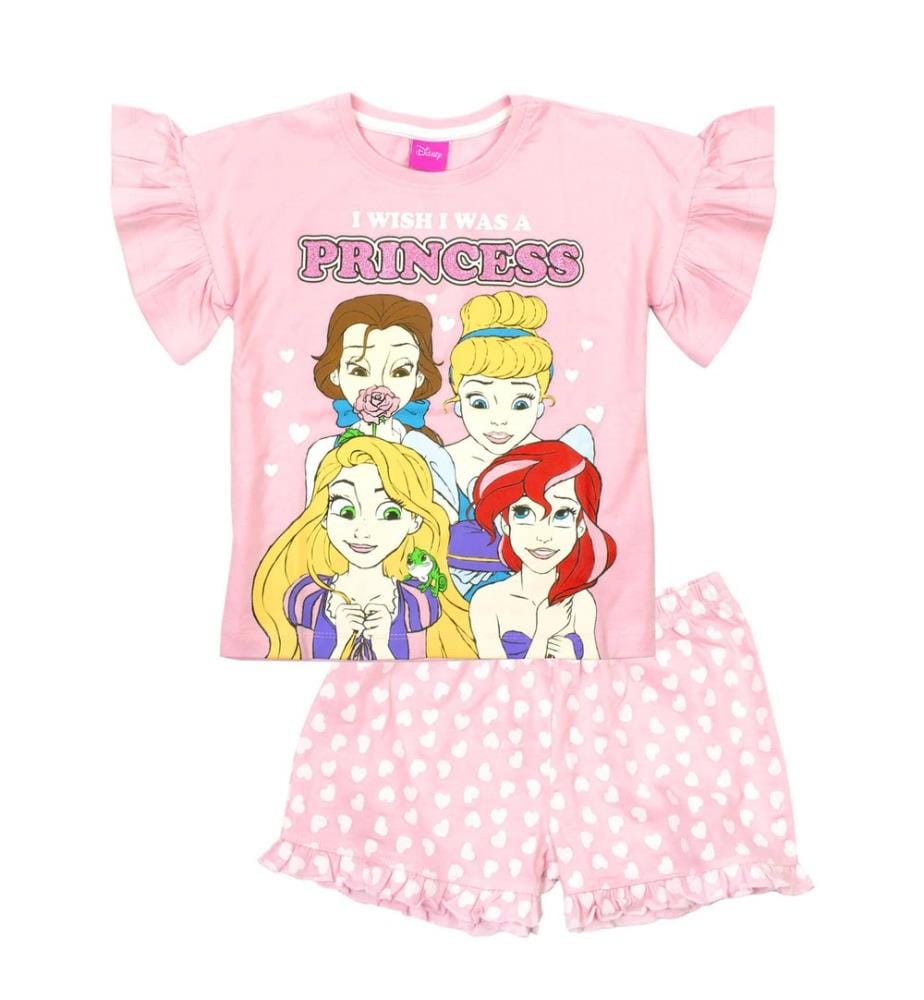 Disney Princess Girls Cotton Short Pyjama Set
