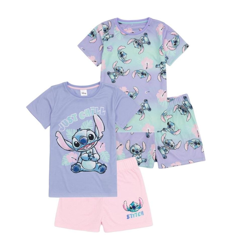 Lilo & Stitch Just Chill Completo Pigiama Corto Ragazze Misura Confezione 2