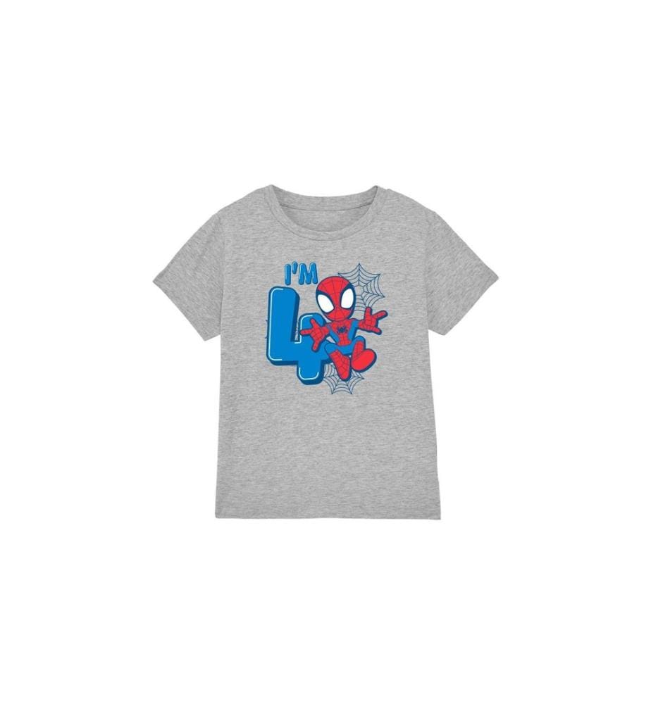 Spider-Man - T-shirt 4ème anniversaire CUTE SPIDEY - Enfant