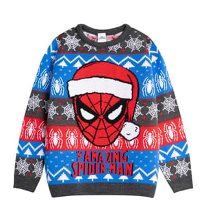 Spider-Man - Pull de Noël motif/style visage - Garçon