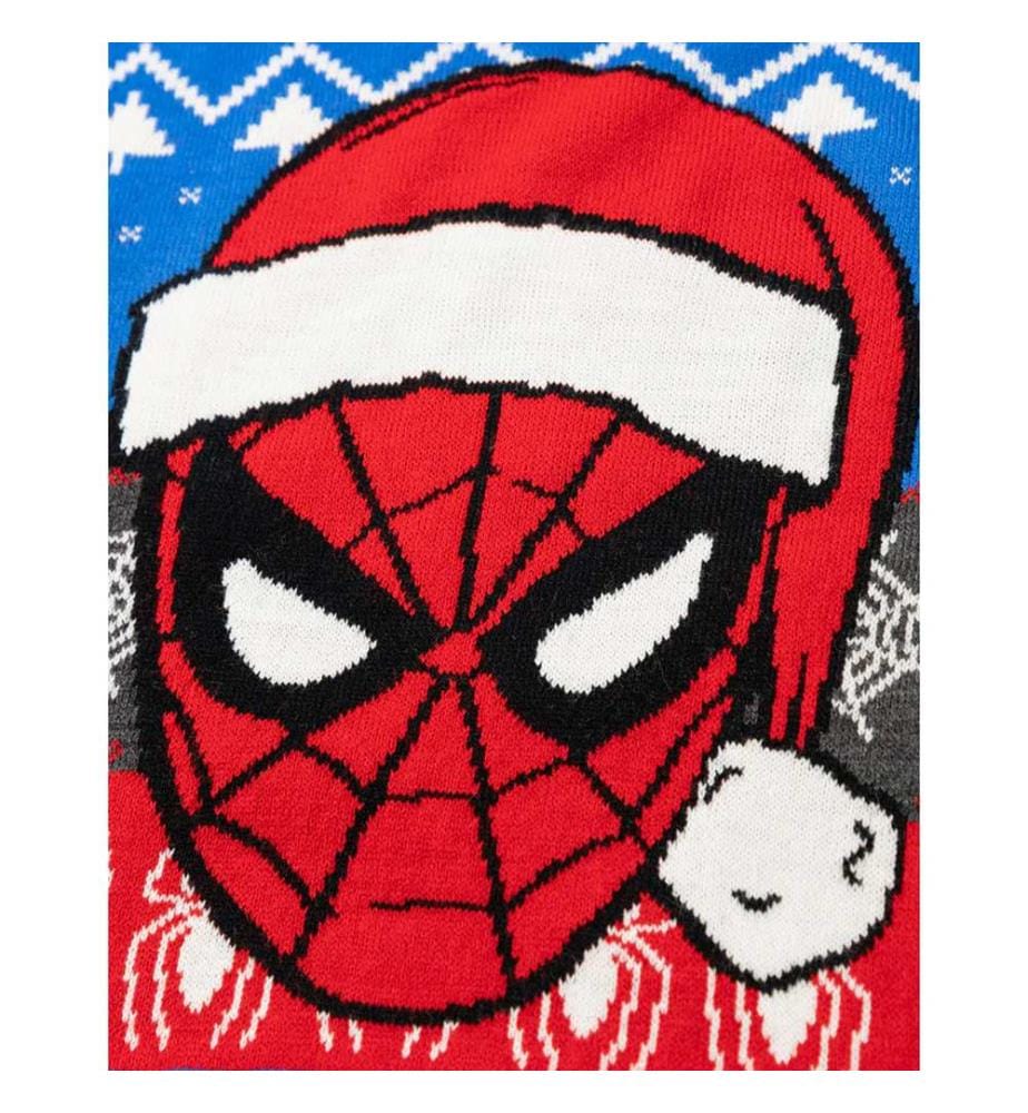 Spider-Man - Pull de Noël motif/style visage - Garçon