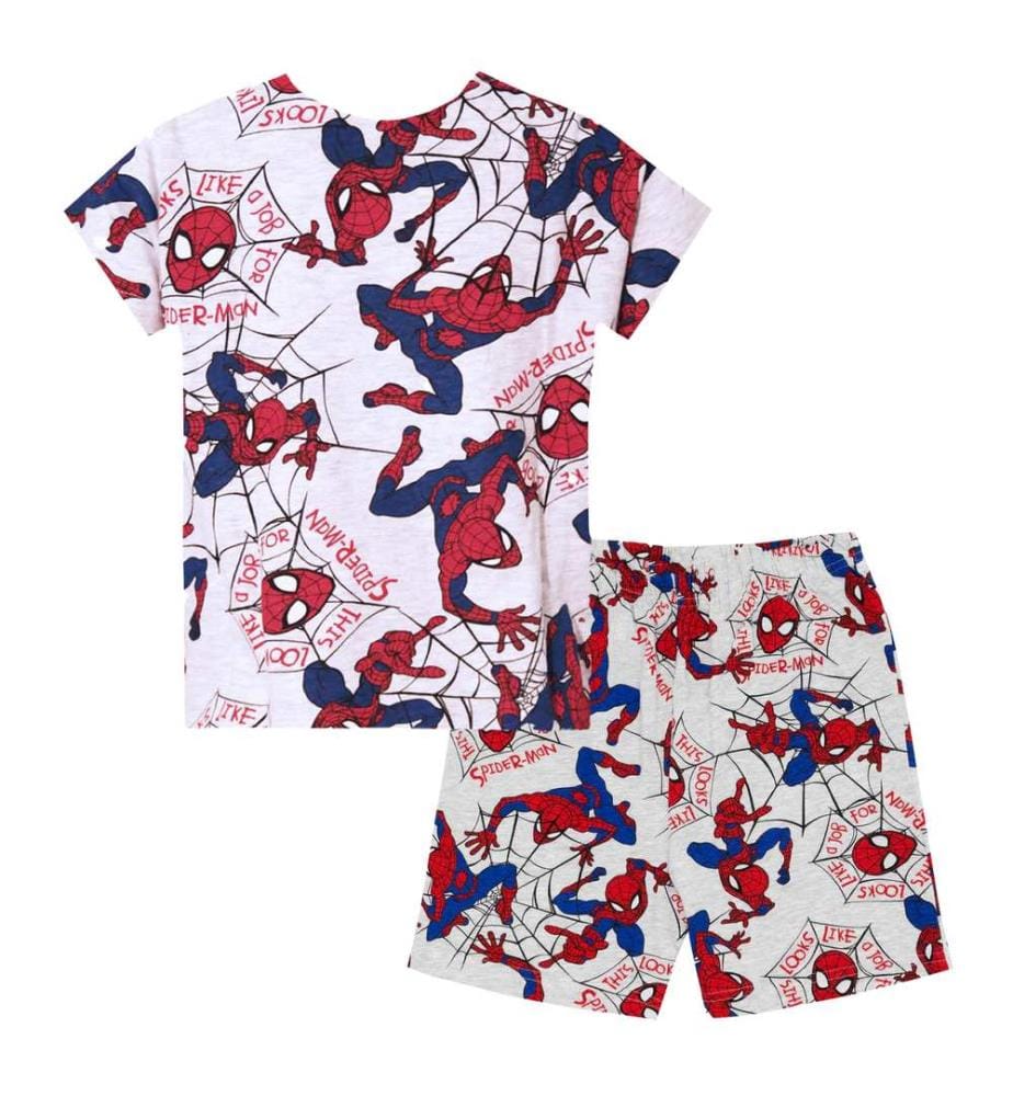 Spider-Man Set Pigiama Maniche Corte Ragazzi