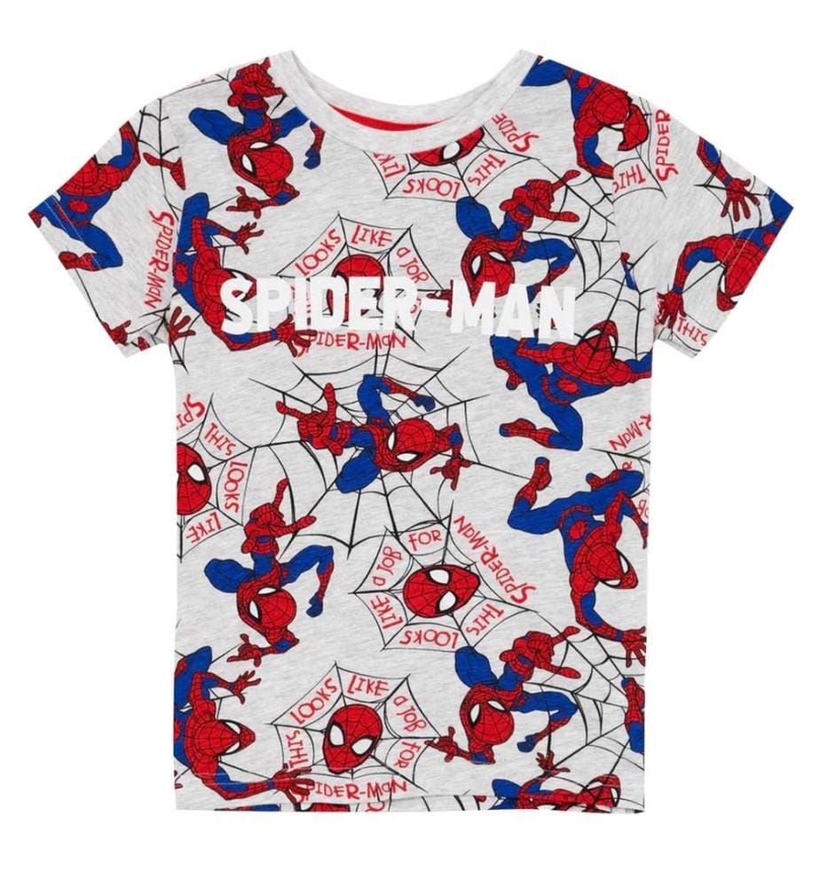 Spider-Man Set Pigiama Maniche Corte Ragazzi