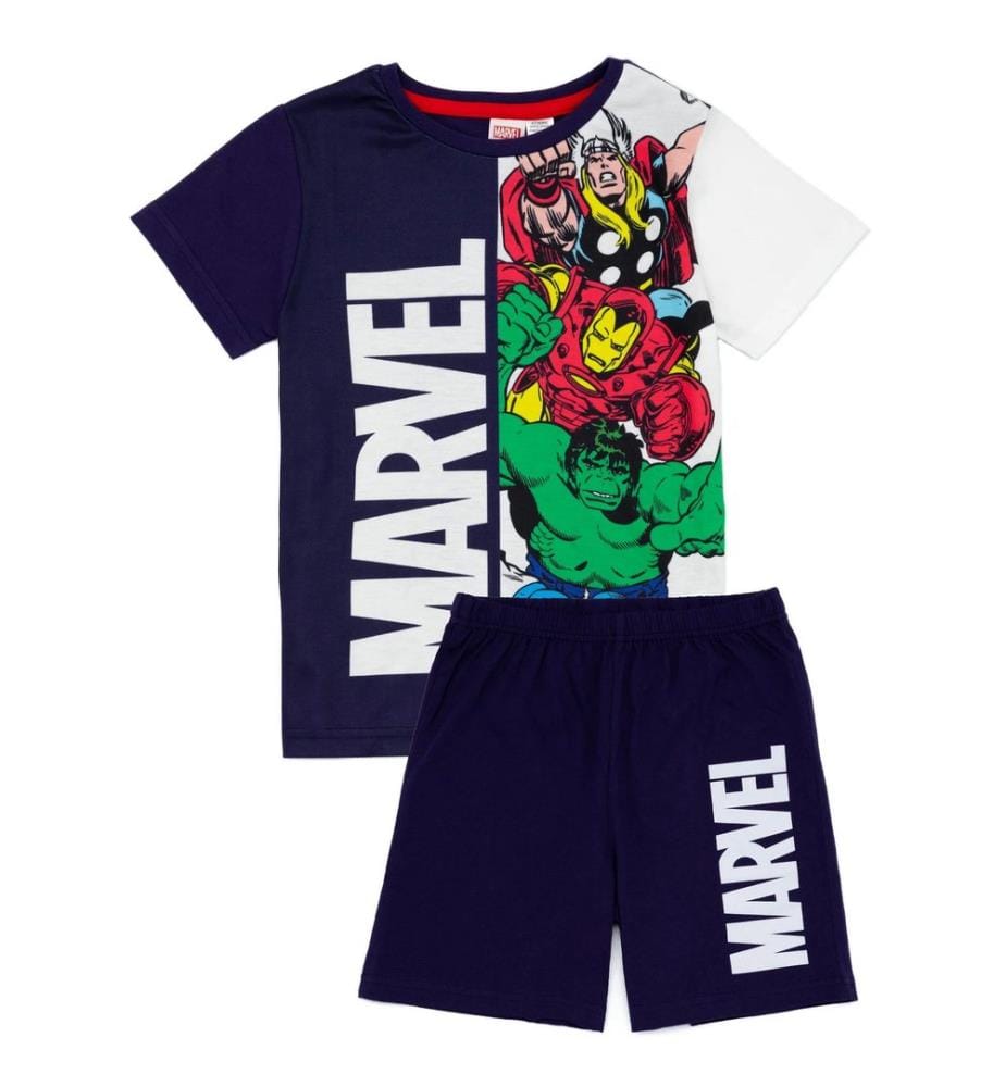 Marvel Boys Superhero Short Pyjama Set