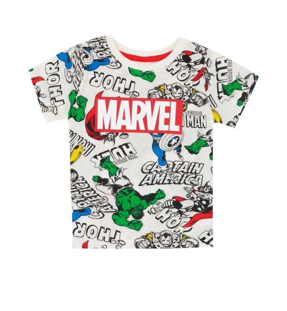 Marvel Boys Superhero Short Pyjama Set