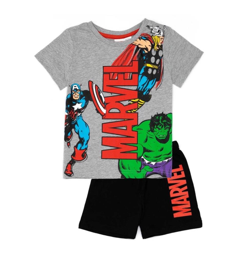 Marvel Boys Superhero Short Pyjama Set
