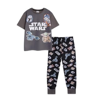 Star Wars - Schlafanzug mit langer Hose für Kinder, kurzärmlig