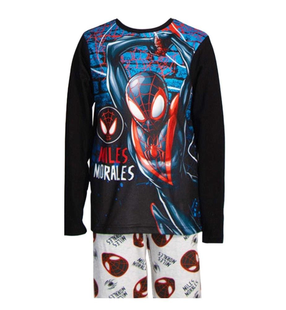 Spider-Man: Miles Morales - Ensemble de pyjama long motif/style logo - Enfant