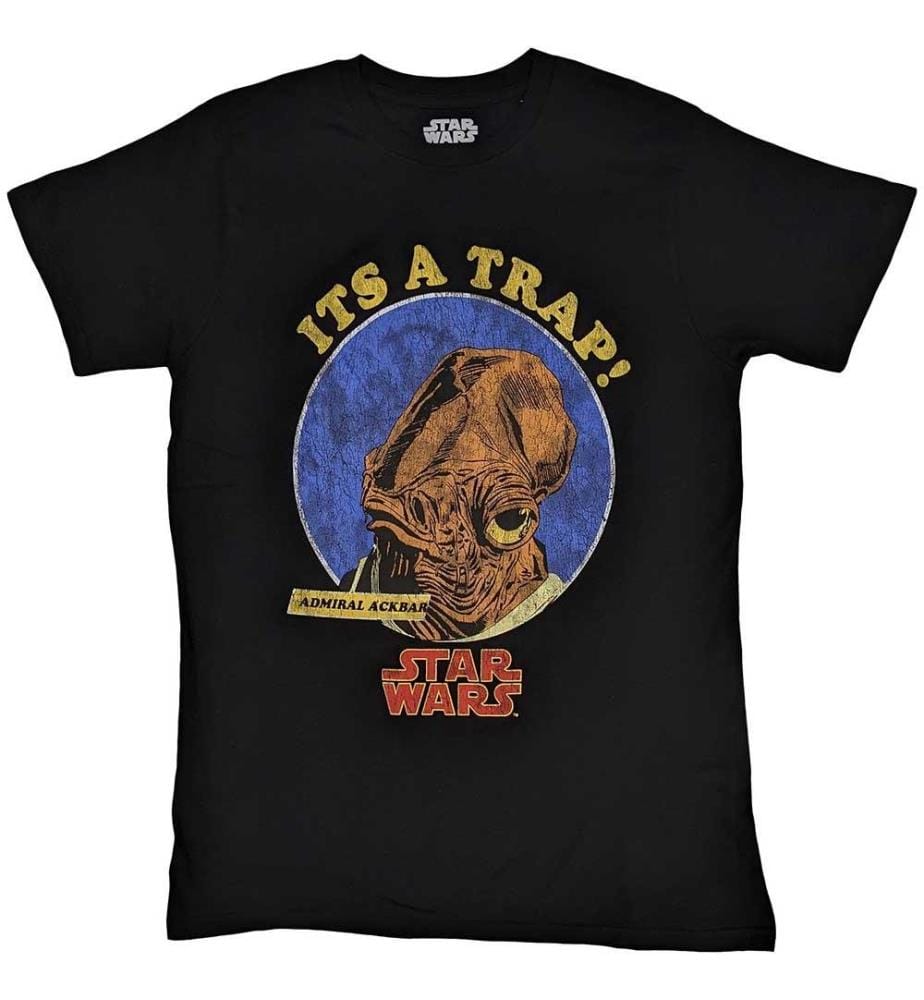 Star Wars It´s A Trap Maglietta Ammiraglio Ackbar Adulto Unisex