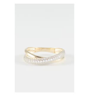 Bague Emma Or Jaune 375/1000 et Zirconium