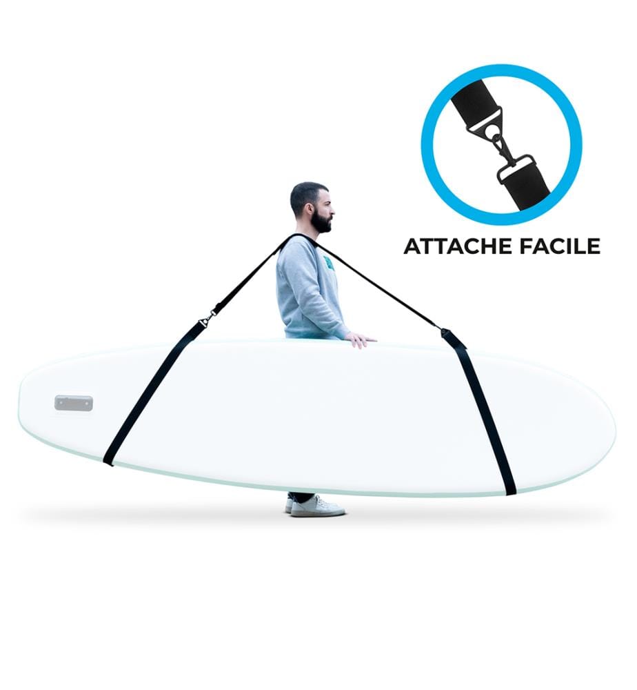 Stand Up Paddle Zubehör 6er-Set - Schwarz