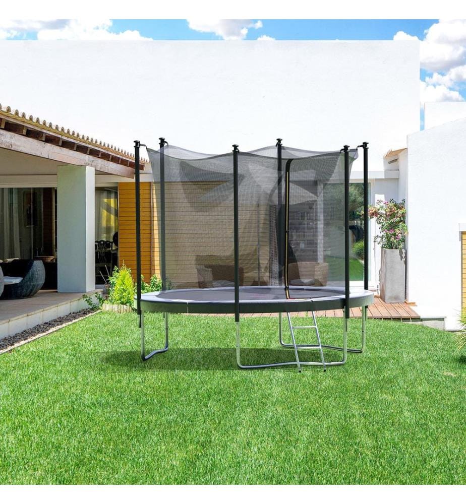 Trampolino da giardino Color'S 8 ft - Ø 244 Cm - Nero