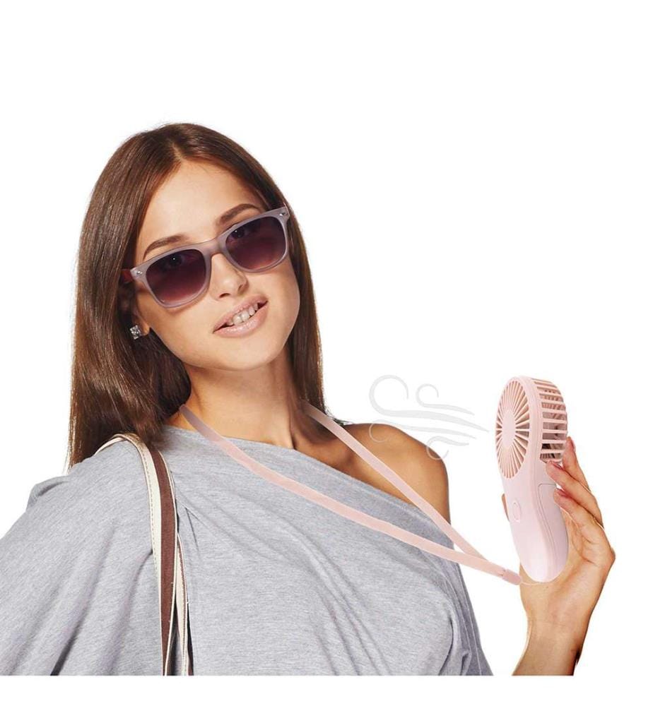 Batteriebetriebener Ventilator mit Handschlaufe - Mehrfarbig