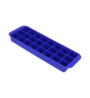 Eiswürfelbehälter 24 Eiswürfel 26x9cm - blau