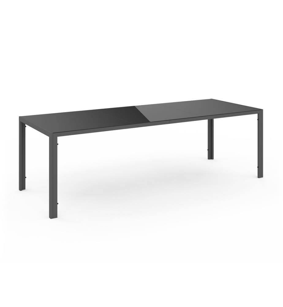 Gartentisch Formentera aus gehärtetem Glas 240 cm