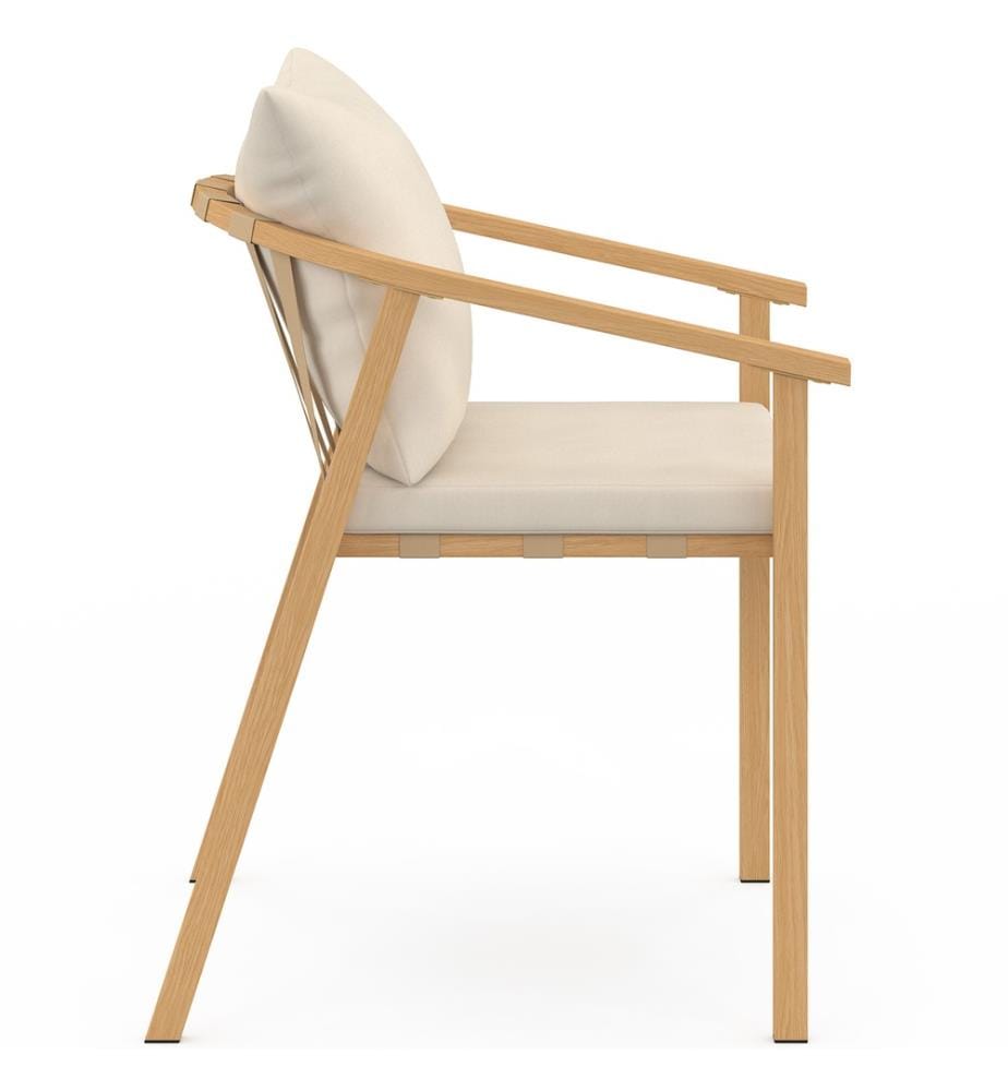 4er-Set Gartenstühlen Paros - Braun und Beige