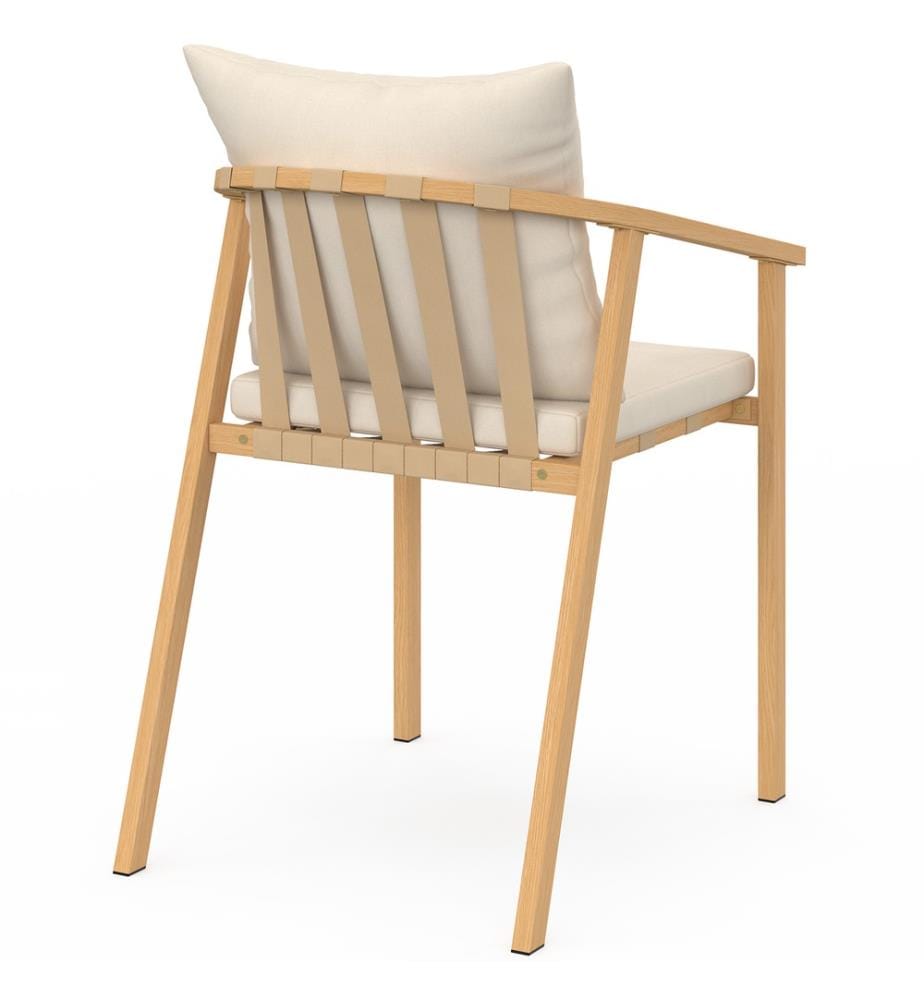 4er-Set Gartenstühlen Paros - Braun und Beige