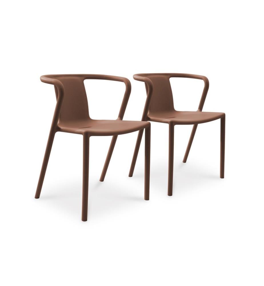 2er-Set Gartensessel Diego - Terracotta