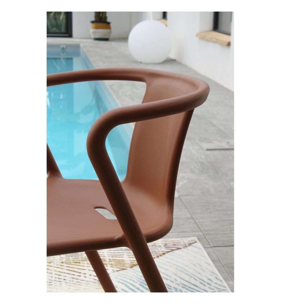 2er-Set Gartensessel Diego - Terracotta
