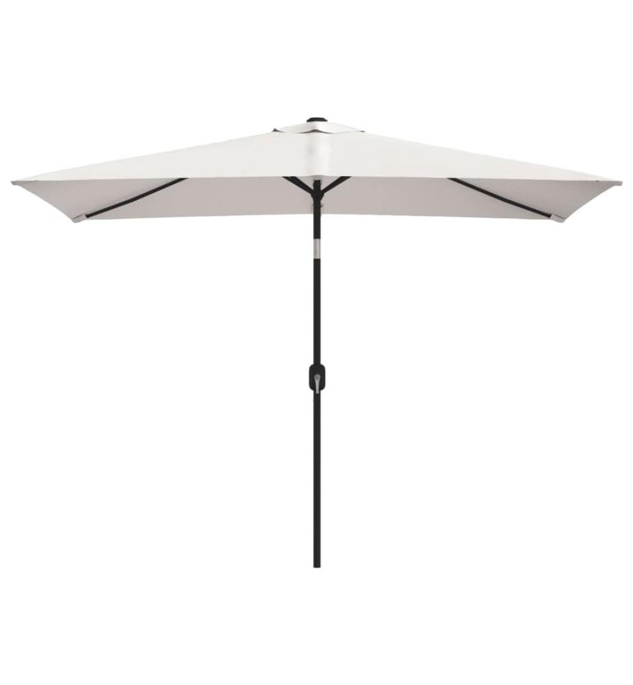Sonnenschirm 200x300 cm Sandweiss Rechteckig
