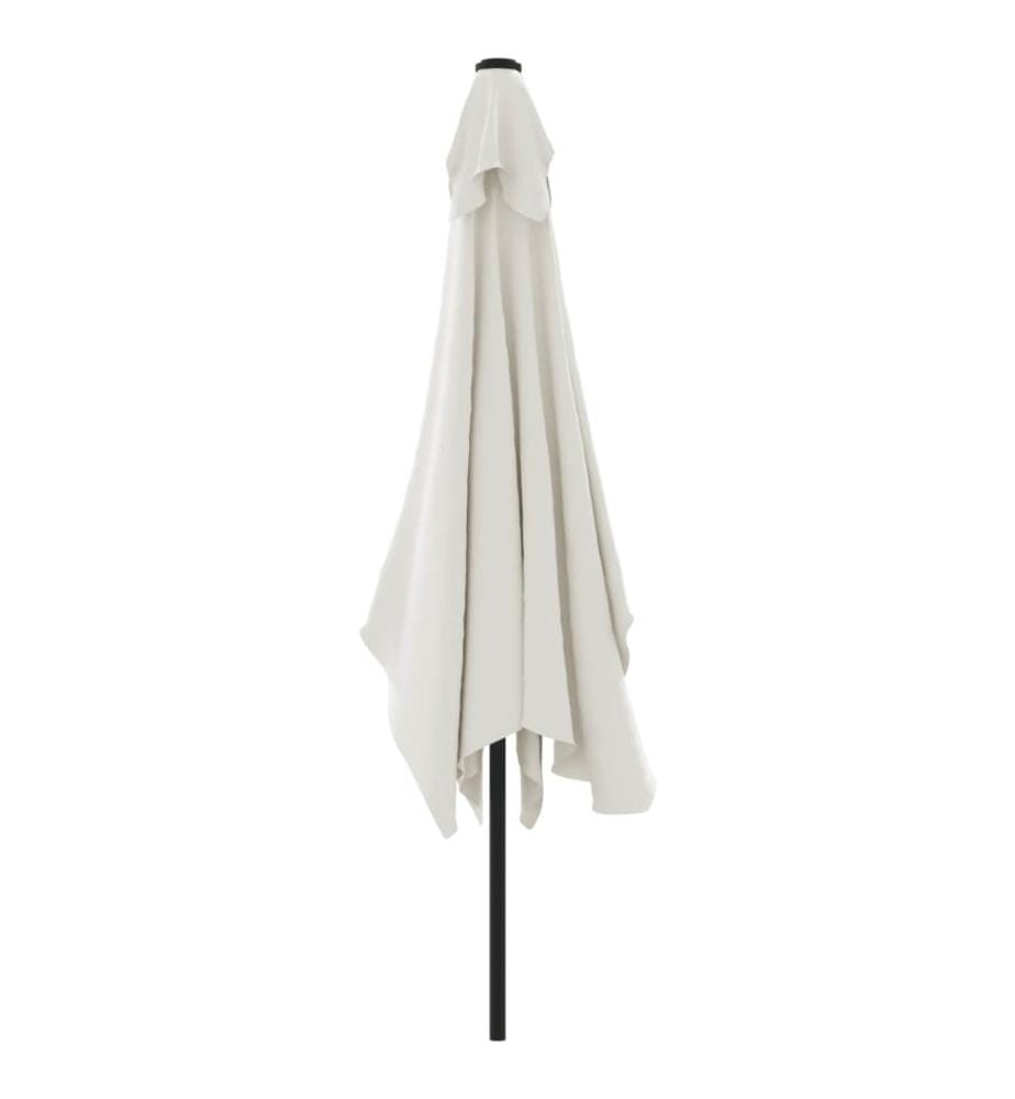 Sonnenschirm 200x300 cm Sandweiss Rechteckig