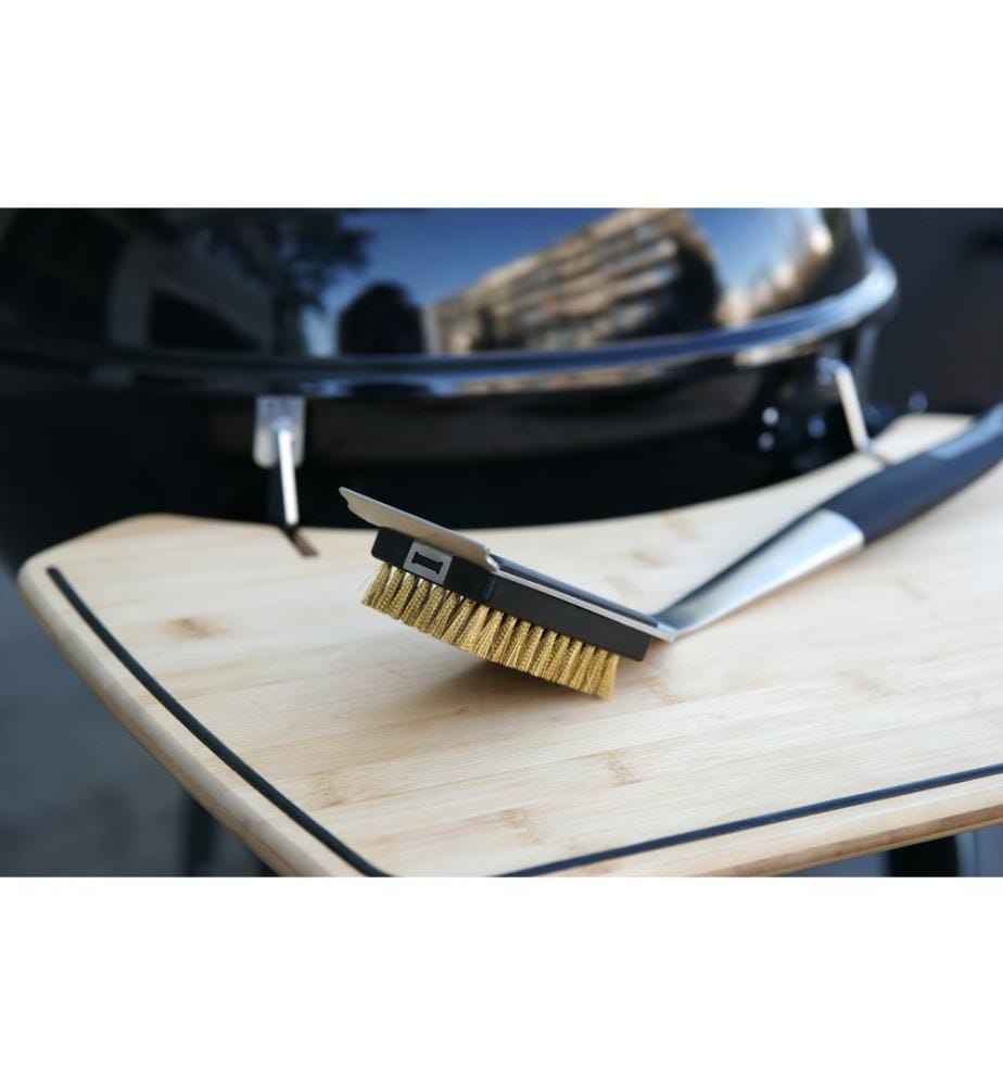 Brosse de nettoyage pour barbecue - Grande taille - Noir