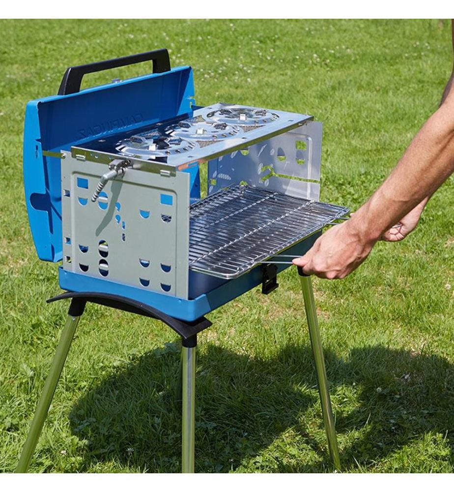 Gasgrill Pueblo 400 SGR - Blau und Silber