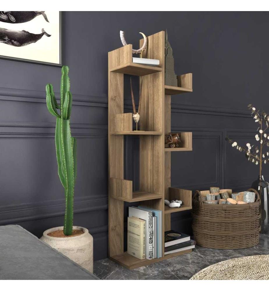 Bücherregal – Nussbaum