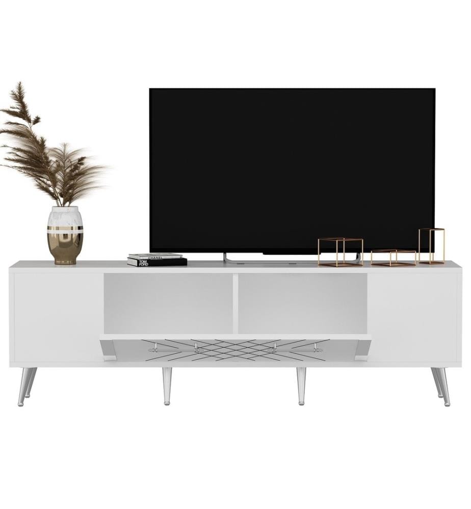 TV-Möbel – Weiss und Silber