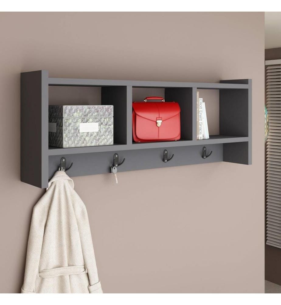Wandgarderobe – Anthrazit