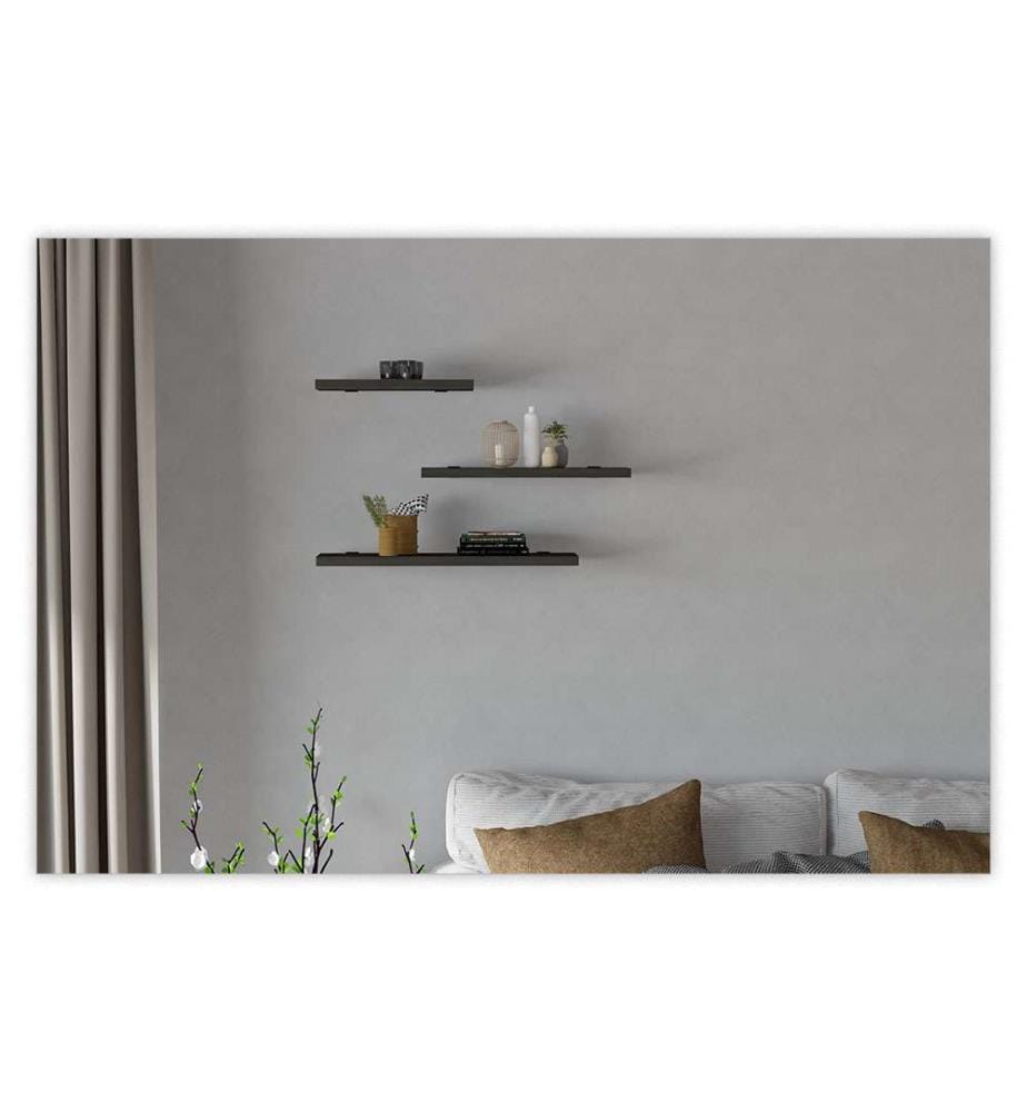 3er-Set Regale – Anthrazit