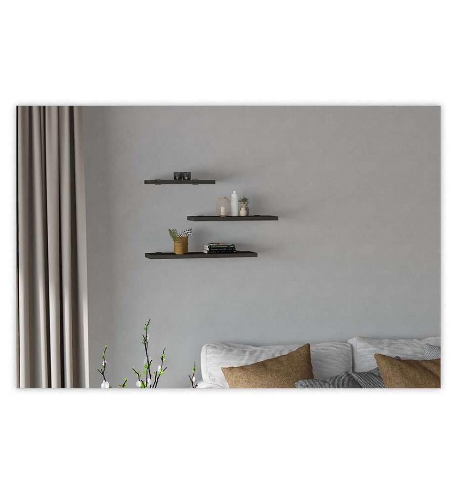 3er-Set Regale – Anthrazit