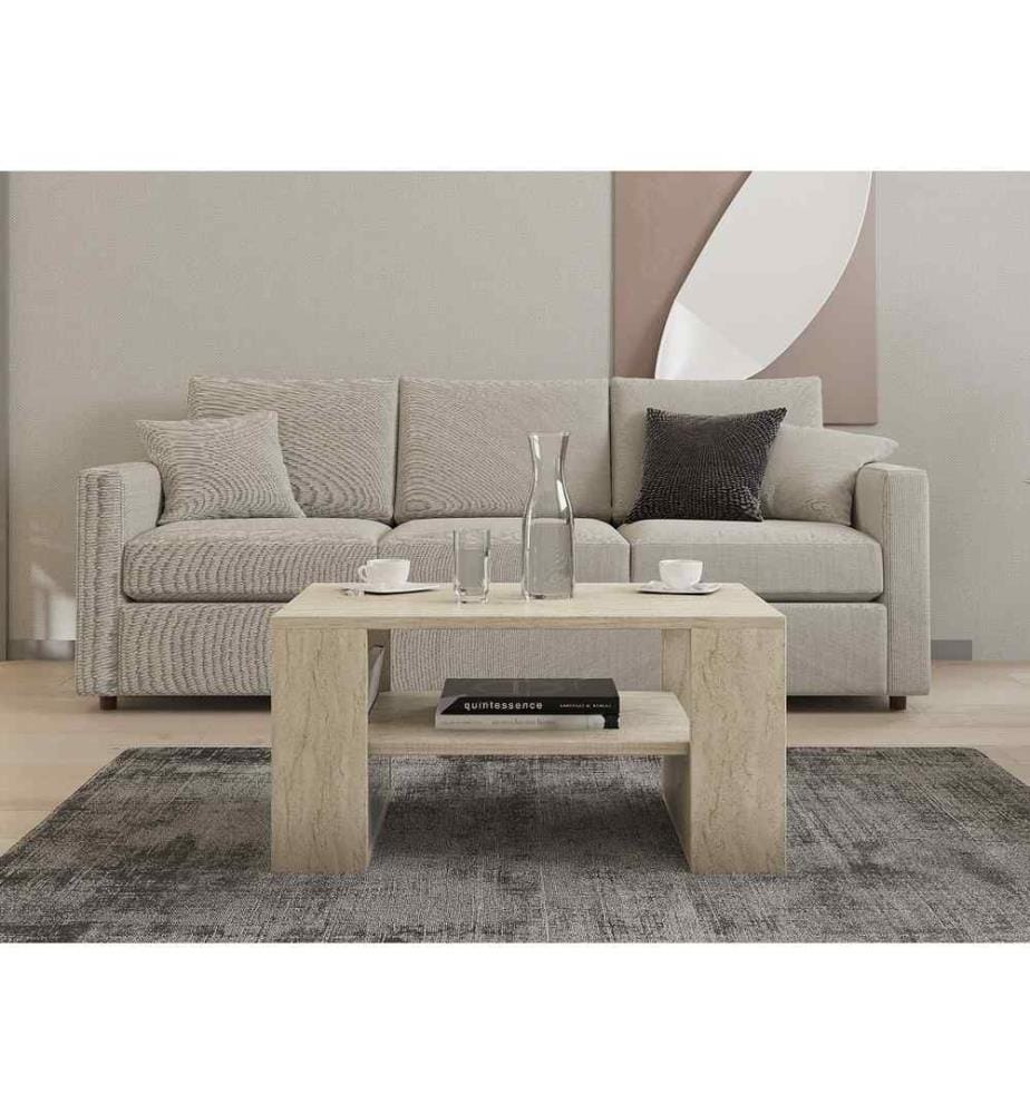 Couchtisch „Iris“ – Travertin